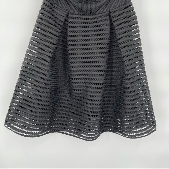 New Missguided Black Strapless Mini Cocktail Party Babydoll Dress Women’s Size 8 - Picture 4 of 13